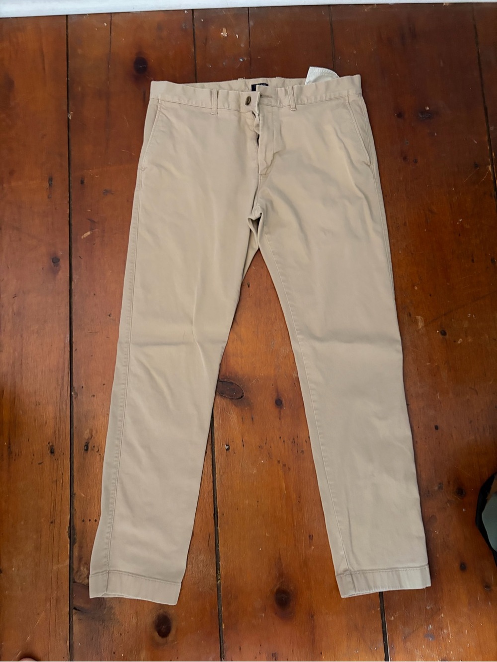 J. Crew Slim Khaki Chino Pants in Light Beige
